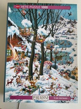 Paradise 1000-Piece Jigsaw Puzzle — Winter Scene (Blue/White)